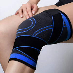 Soporte ligamento de rodilla azul